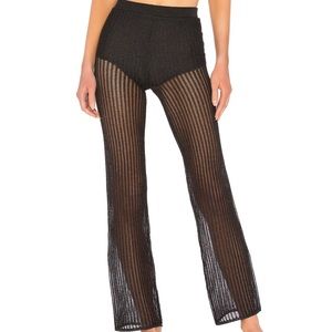 LPA Never Worn Sheer Crochet Knit Pants with built in short! SUPER CUTE!!!